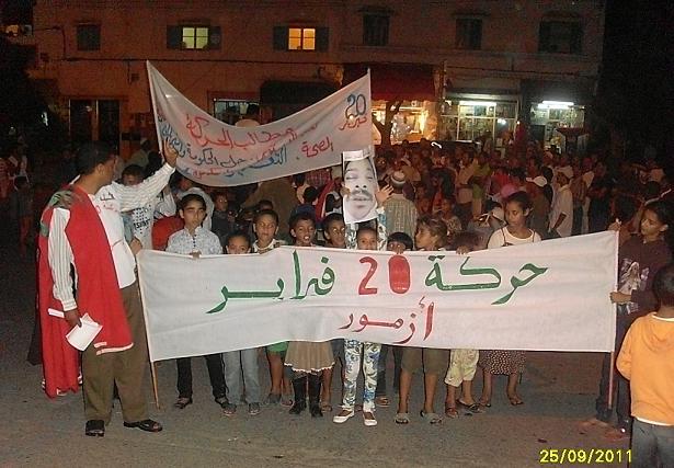 حركة 20 فبراير بآزمور تطالب بمحاسبة رئيس المجلس البلدي