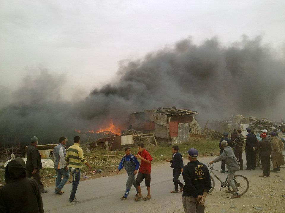 اندلاع حريق جديد بجوطية سيدي بنور في اقل من شهر (صور)