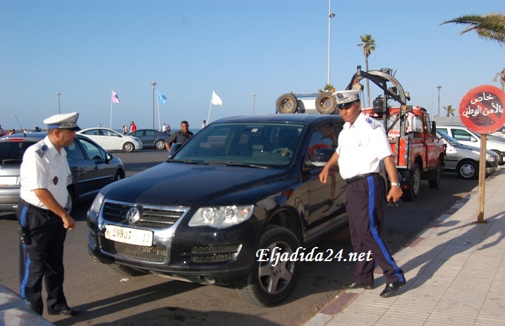 مخالفة مرورية لسيارة رباعية الدفع بالجديدة تفضي إلى اعتقال صاحبها المبحوث عنه في قضايا مخدرات على الصعيد الوطني