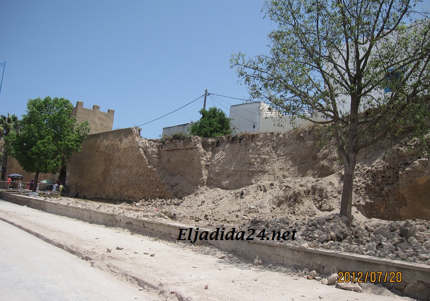 انهيار جزء هام من السور التاريخي بالمدينة العتيقة بآزمور يدق ناقوس فناء تاريخ مدينة