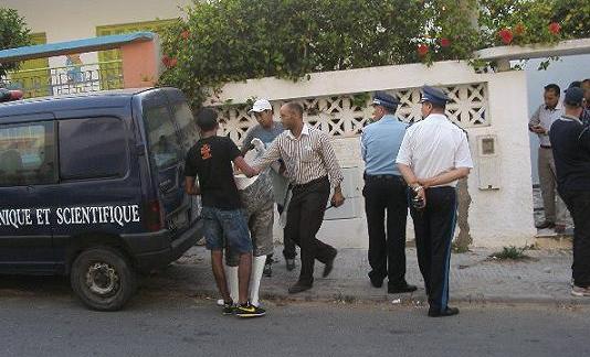 تمثيل جريمة قتل المواطن البريطاني امام منزله بالجديدة، والجاني يمثل أمام الوكيل العام للملك يومه السبت