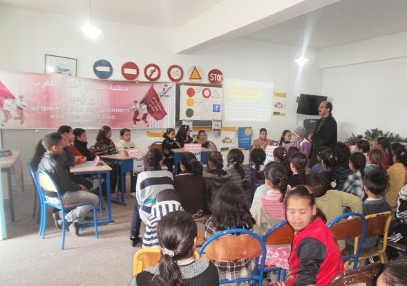 اختتام الملتقى التحسيسي للسلامة الطرقية لمنظمة الطلائع فرع آزمور