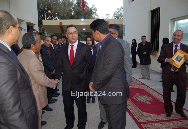 وزير السياحة لحسن حداد يحل بمدينة الجديدة في زيارة تفقدية للمدرسة الفندقية