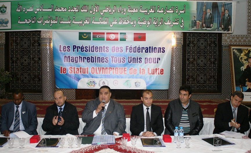 رابطة اتحادات المصارعة لدول المغرب العربي ترى النور بمدينة الجديدة