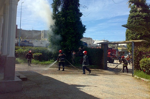 حريق بفضاء الملحقة الإدارية الثانية بآزمور