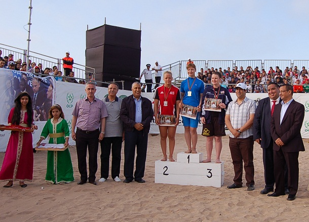 بالصور..اختتام بطولة العالم للمصارعة الشاطئية بالجديدة بحضور جماهيري قياسي وحضور الشاب بلال