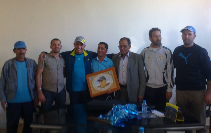 حضور مدرب الوداد الجديد عبد الرحيم طالب و الحاج العربي كورة إلى مدينة الزمامرة