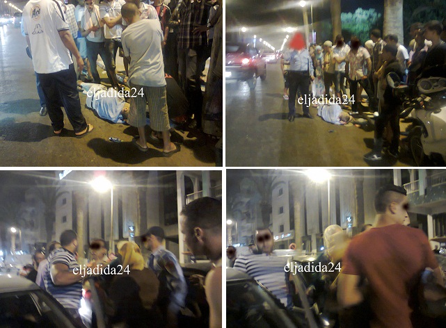 شلل تام في حركة المرور بشارع محمد السادس بالجديدة بسبب حادثتين متزامنتين