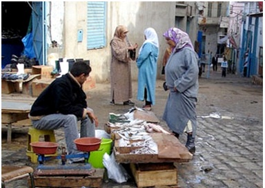 ارتفاع أسعار سوق السمك بالزمامرة في شهر رمضان