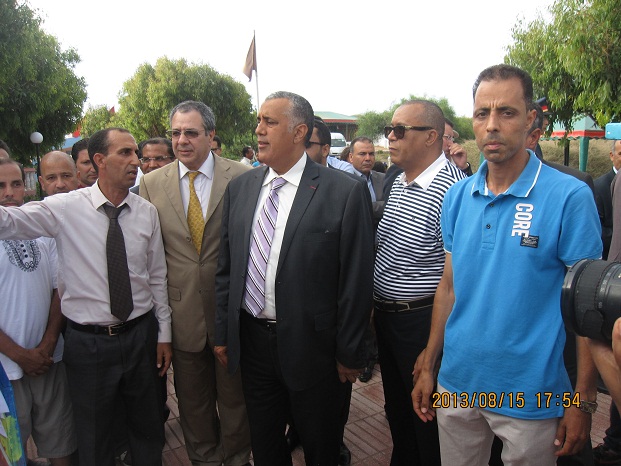 ازمور:عامل اقليم الجديدة و الكاتب العام لوزارة النقل و التجهيز بالمخيم الوطني للشباب و الرياضة بالحوزية