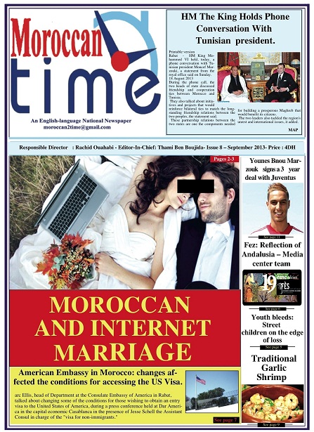صدور العدد الثامن  من الجريدة الصادرة  باللغة الانجليزية   Moroccan Time