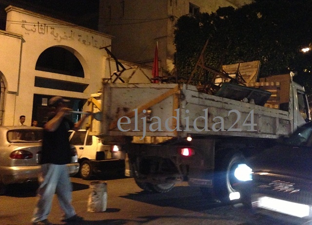 الجديدة: حجز أكثر من 30 عربة متجولة في حملة لتحرير الملك العمومي بوسط المدينة