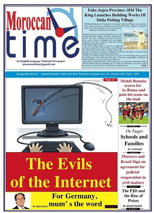 صدور العدد العاشر من الجريدة الصادرة  باللغة الانجليزية   Moroccan Time