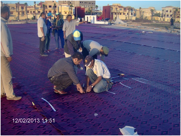 تغطية جميع أحياء الزمامرة  بتوزيع الأكياس البلاستكية و تجهيز ساحة الانبعاث