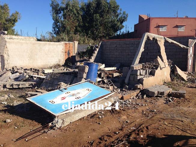 بالصور.. السلطات المحلية بالجديدة تستأنف حربها على البناء العشوائي قرب الحي الصناعي