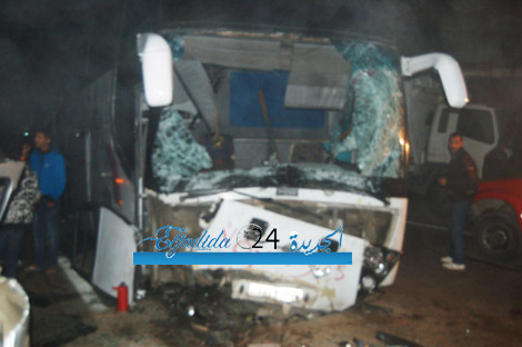 حصريا: صور الحادثة المميتة قرب الجديدة عقب اصطدام أكثر من 20 سيارة وشاحنة وحافلة