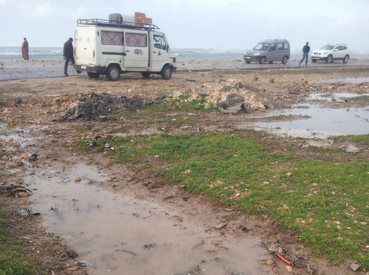 المد البحري يلحق خسائر فلاحية كبيرة بولجة دوار اولاد اربيعة باولاد غانم باقليم الجديدة