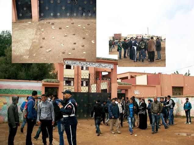 هجوم عنيف على مؤسسة الامام الغزالي في احتجاجات تلاميذ سيدي بنور على منظومة  مسار