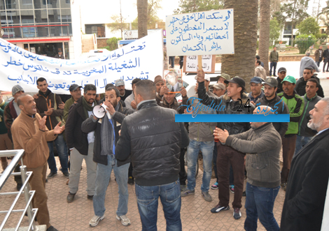 تنظيم وقفة احتجاجية ضد الوكالة الوطنية لإنعاش التشغيل والكفاءات بالجديدة (+ فيديو)