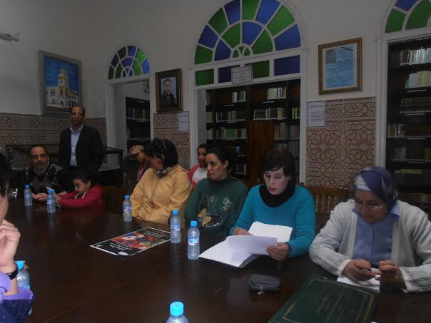 المبدعة مليكة الستان والشاعرة حسنة عدي  وثلة من الفنانات التشكيليات في إبداعات بقاعة  عبد الواحد القادري