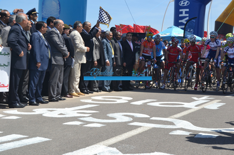 عامل الإقليم يشرف على انطلاق الدورة 27 لطواف المغرب للدراجات من الجديدة +الصور