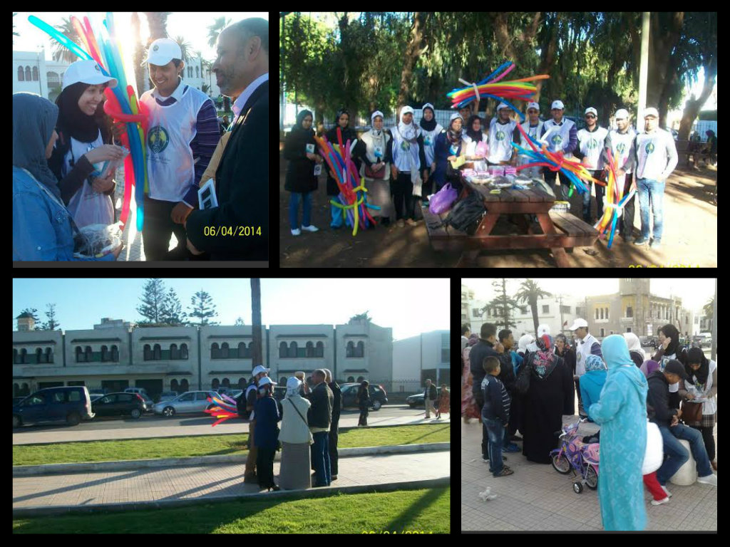 جمعية مبادرة فاعل خير الجديدة تنظم نشاطا توعويا بالشارع العام بوسط المدينة