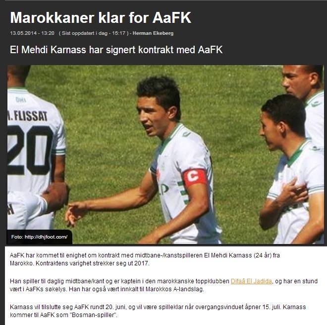 الدفاع الجديدي يفقد أولى ركائزه الأساسية بعد انتقال المهدي قرناس بصفة رسمية الى النرويج