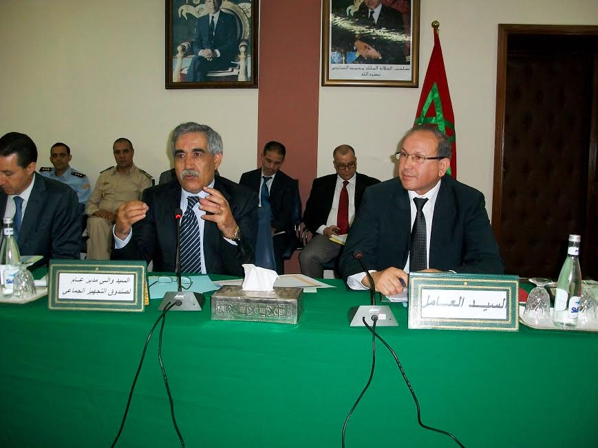 تأهيل الجماعات الترابية بالإقليم محور اللقاء الذي حضره المدير العام لصندوق التجهيز الجماعي بوزارة الداخلية  بعمالة سيدي بنور