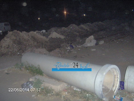 استئناف الأشغال بتجزئة الحسنية الزمامرة