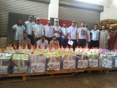 جمعية الفجر للثقافة والتنمية توزع الدفعة الثانية من عملية قفة رمضان