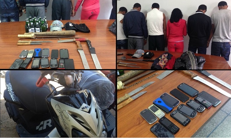 الشرطة القضائية بالجديدة تلقي القبض على عصابة \' النينجا \' المتورطة بتنفيذ العشرات من الاعتداءات المسلحة بالشارع العام