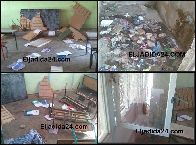 انفراد.. الإهمال واللامبالاة يعرض مدرسة بنيابة إقليم سيدي بنور إلى أبشع صور التنكيل + فيديو صادم