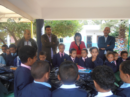 مجموعة مدارس الحوزية تستقبل جمعية شعيب الدكالي للتربية والثقافة في اطار دعم اجتماعي تحت اشراف الدكتور عبد اللطيف كسمي