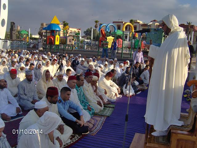 صلاة عيد الأضحى و النحر بالساحة الكبرى بالزمامرة