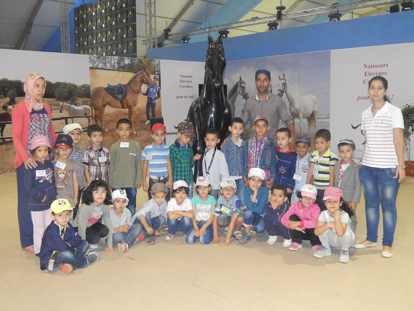 تلاميذ مجموعة مدارس المبادرة تزور معرض الفرس بالجديدة