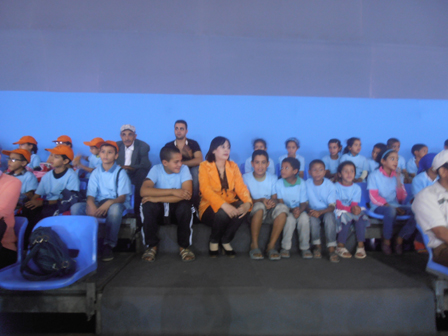 تلاميذ مجموعة مدارس الحوزية في معرض الفرس بالجديدة