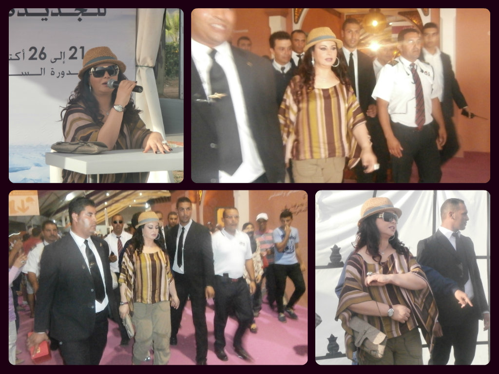 المغنية لطيفة رأفت تخطف الأضواء في معرض الفرس في الجديدة