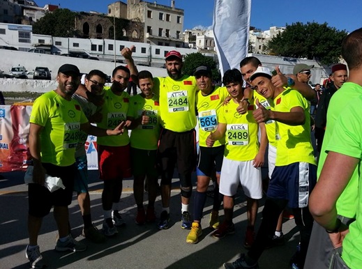 النادي الرياضي للكهربائيين بالجرف الاصفر التابع لشركة ( JLEC) يشارك  في ماراطون طنجة