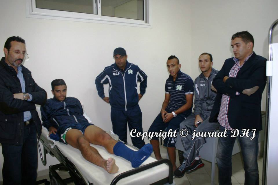 الدفاع الحديدي يتعادل مع ٲولمبيك خريبڭة في منافسات البطولة واصابة حمامي لا تدعو الى القلق