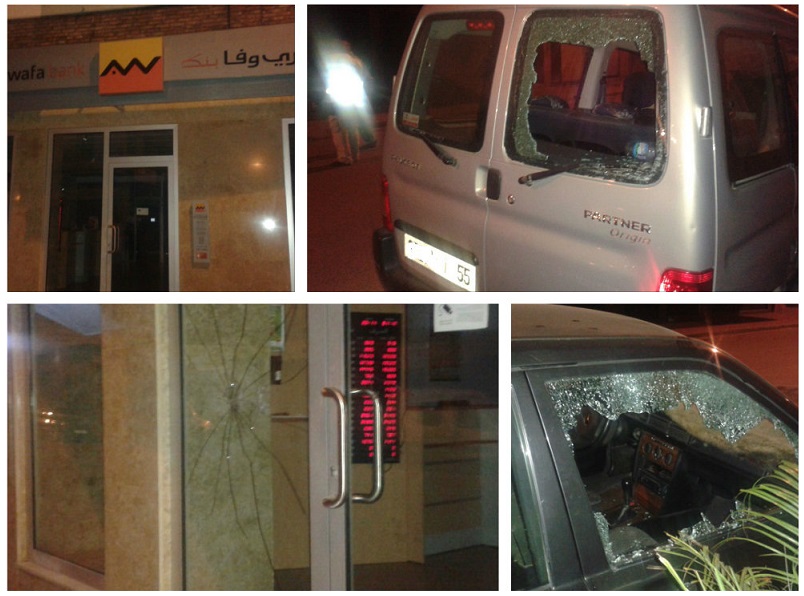 مصالح الأمن بالجديدة تواصل البحث عن المجرم الذي هاجم وكالة بنكية وعدة سيارات بوسط المدينة