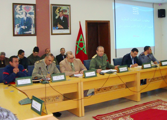 اجتماع طارئ بعمالة سيدي بنور لتقييم مخلفات التساقطات المطرية الأخيرة بالاقليم