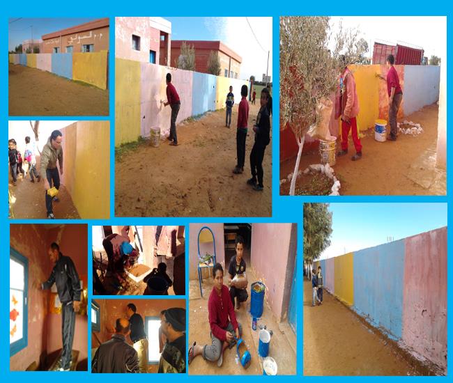 وحدة أولاد لحسن بنيابة سيدي بنور تحتفل باليوم العالمي التطوعي لنظافة البيئة‎