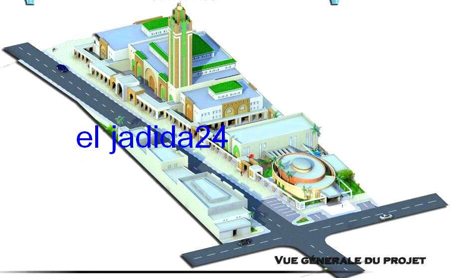 سيدي بنور تحضى بشرف انجاز أكبر مسجد وأضخم معلمة دينية بجهة  دكالة عبدة