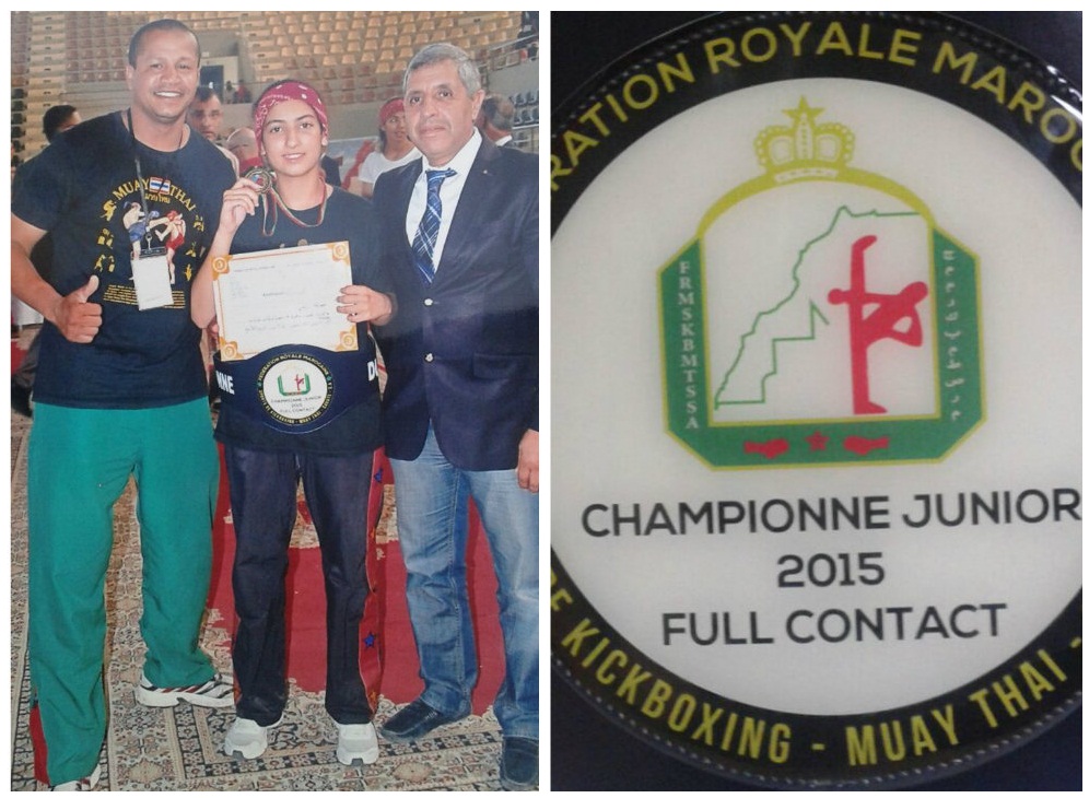 البطلة الدكالية خولة زيتي تفوز بالميدالية الذهبية في البطولة الوطنية للفول كونتاكت بطنجة