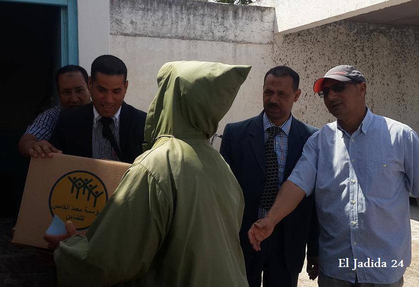 مؤسسة محمد الخامس للتضامن توزع مساعدات غدائية لفائدة 160 شخصا بآزمور