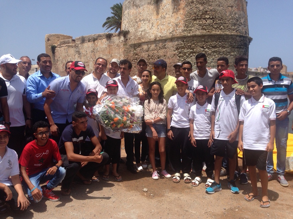 بالصور.. وفد رياضي من الإمارات يزور نادي الجمعية البحرية بالجديدة