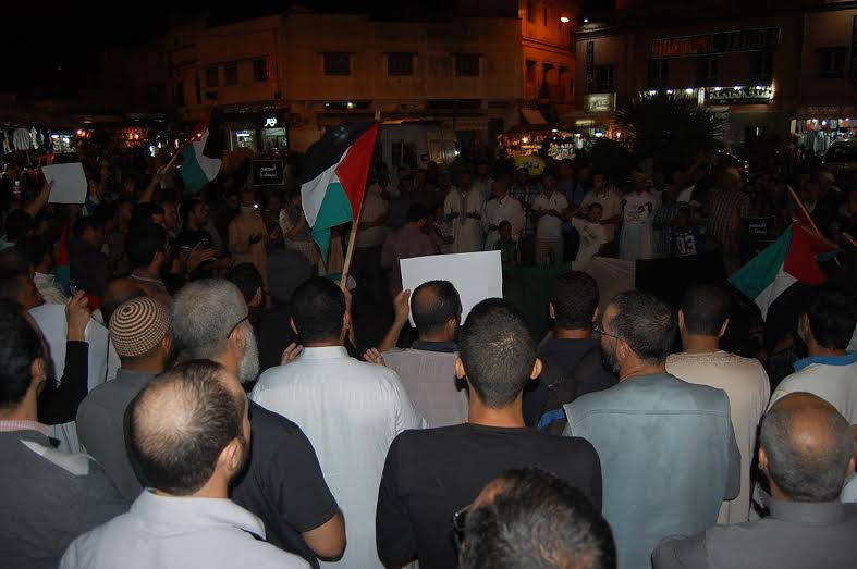 الجديدة : تنظيم  وقفة احتجاجية تضامنا مع المسجد الأقصى