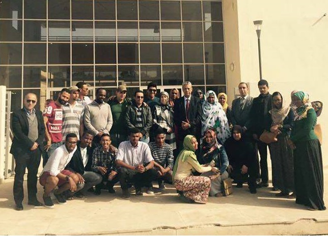 وفد من جامعة الخرطوم في ضيافة الكلية متعددة التخصصات بالجديدة
