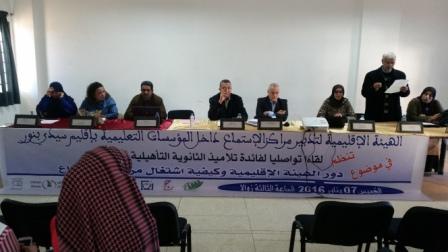 إعطاء انطلاقة تفعيل "مراكز الاستماع" بثانوية 30 يوليوز التأهيلية بسيدي بنور