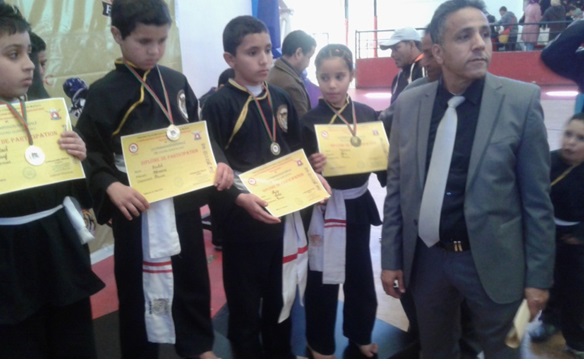 تألق نادي النهضة اتلتيك الزمامرة فرع شونغ كوانغ كيداو